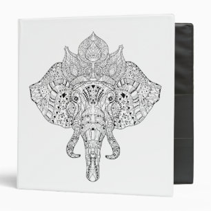 Classeur Griffonnage inspiré par tête d'éléphant