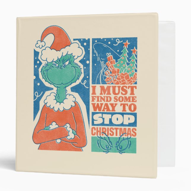 Classeur Grille | Stop Christmas Vintage Graphic (Devant/Intérieur)