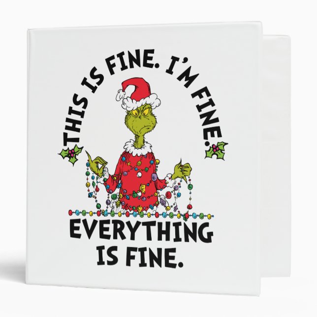 Classeur Grinch | Everything is Fine (Devant/Intérieur)