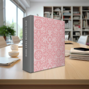 Classeur Gris Charbon et Motif de Ferme Corail Vintage