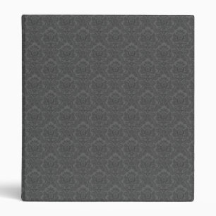 Classeur gris de damassé