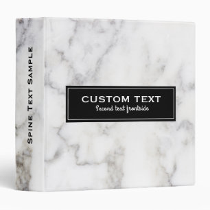 Classeur Gris et Marbre blanc Accent noir