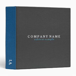 Classeur Gris foncé et cuir bleu Texture Imprimer