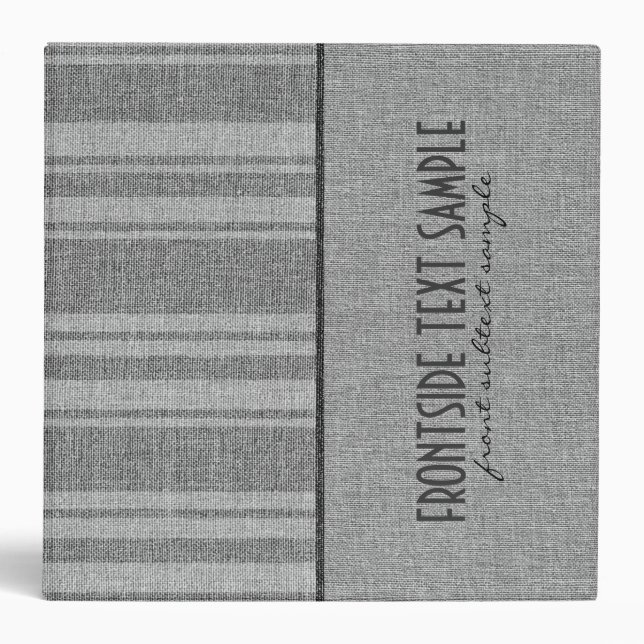 Classeur Gris Gris Gris Linge Brûlap Tissu Look (Devant)