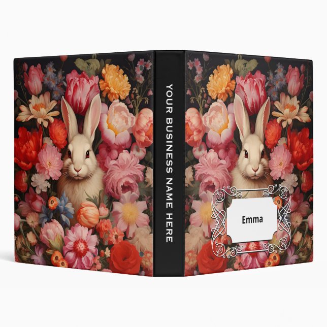 Classeur Grotte Vintage en gros fleurs (Arrière-plan)