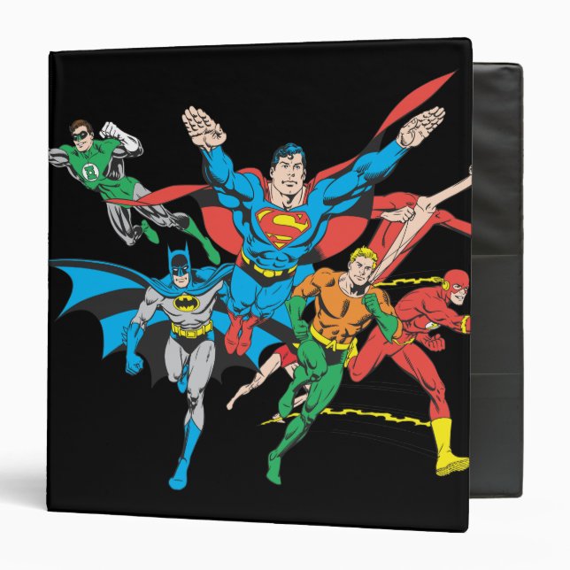 Classeur Groupe 4 de la Justice League of America (Devant/Intérieur)