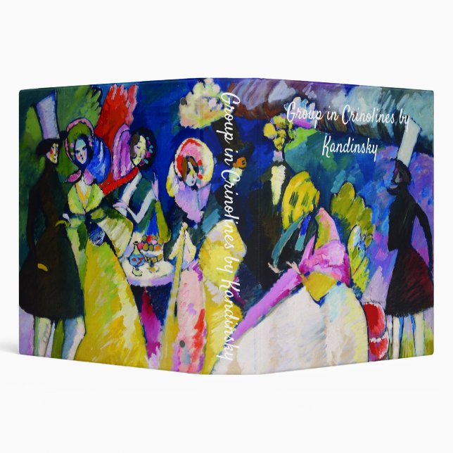 Classeur Groupe en Crinolines par Wassily Kandinsky (Arrière-plan)