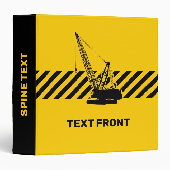 Classeur Grue de construction (Devant/Côté)