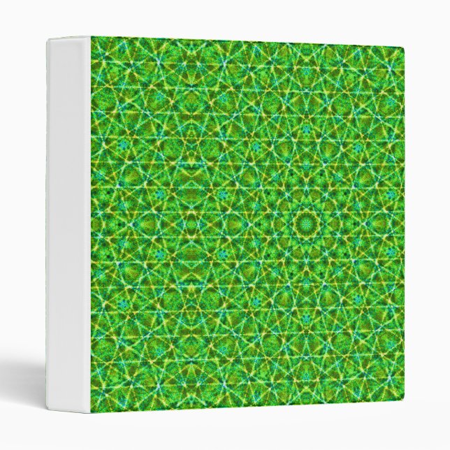 Classeur Grünes Netz Kaleidoscope/Green Kaleidoscope Net (Devant/Côté)