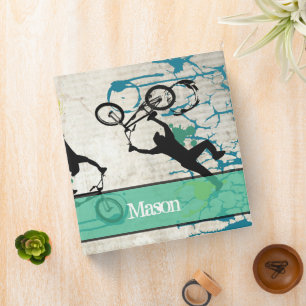 Classeur Grunge BMX Stunt Poster Art Paint Splat