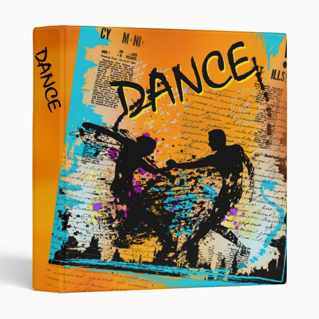 Classeur Grunge de danse - chorégraphe, danseur, (Devant/Côté)