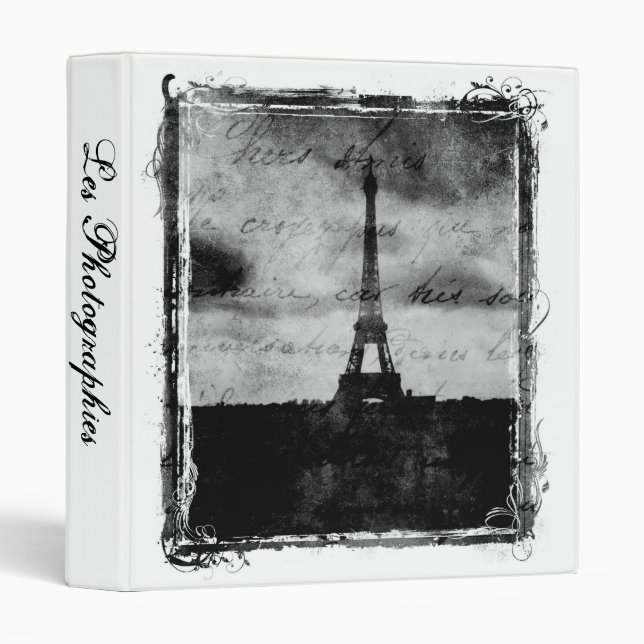 Classeur Grunge Edge Paris Les Photographies 1" Album photo (Devant/Côté)