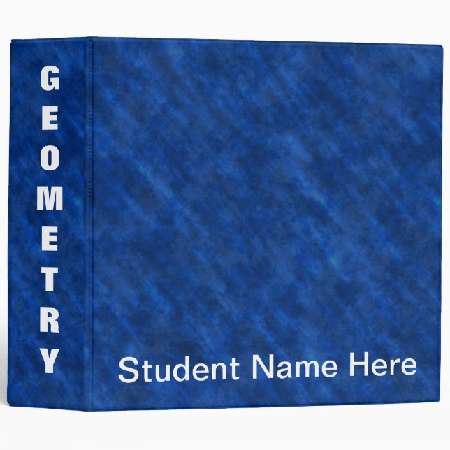 Classeur Grungy Velvet Rough Texture : Majestic Royal Blue (Devant/Côté)