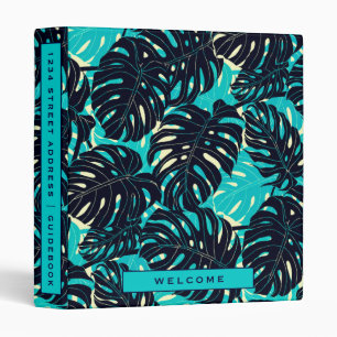 Classeur Guide de location de vacances Motif Tropical Palm