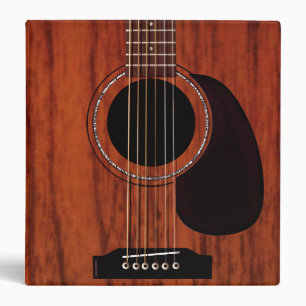 Classeur Guitare acoustique supérieure d'acajou