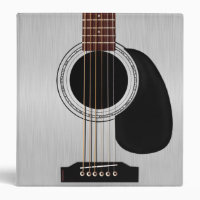 Guitare acoustique supérieure en argent