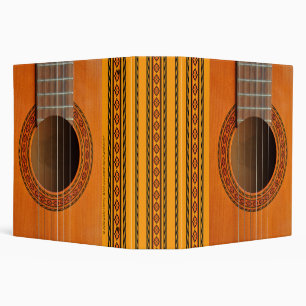 Classeur Guitare classique colorée bronzage d'orange