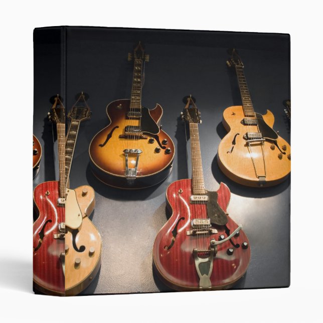 Classeur Guitares vintages (Devant/Côté)