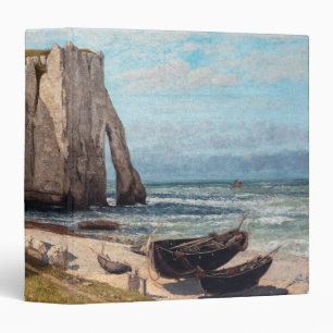 Classeur Gustave Courbet - Falaises à Etretat après la temp