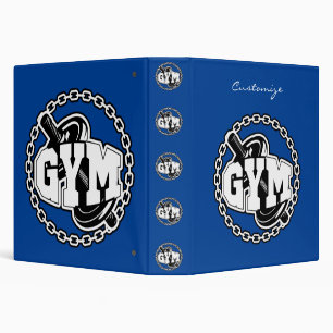 Classeur Gym Barbell Logo Thunder_Cove
