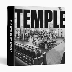 Classeur Gym Is My TEMPLE - Bodybuilding Motivational