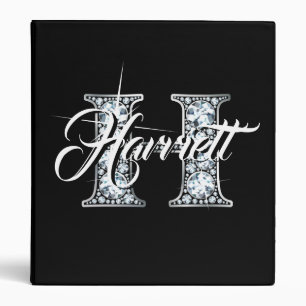 Classeur H Faux Diamond Monogramme