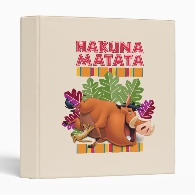 Classeur Hakuna Matata (Devant/Côté)