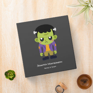 Classeur Halloween monstre Frankenstein Green