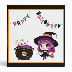 Classeur Halloween/sorcière/automne/octobre
