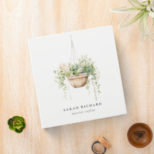 Classeur Hanging Floral House Plante Aquarelle Botanique