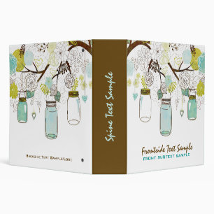 Classeur Hanging Mason Jar & Fleurs Rétro Arrière - plan bl