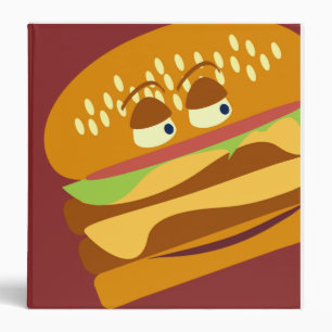 Classeur Happy Cheeseburger Restauration rapide Caractère A