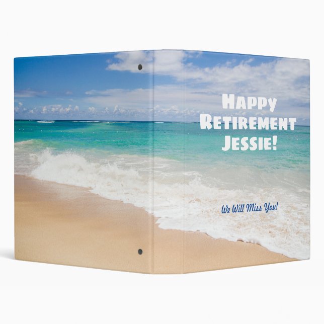 Classeur Happy Retirement Beach Photo Scrapbook (Arrière-plan)