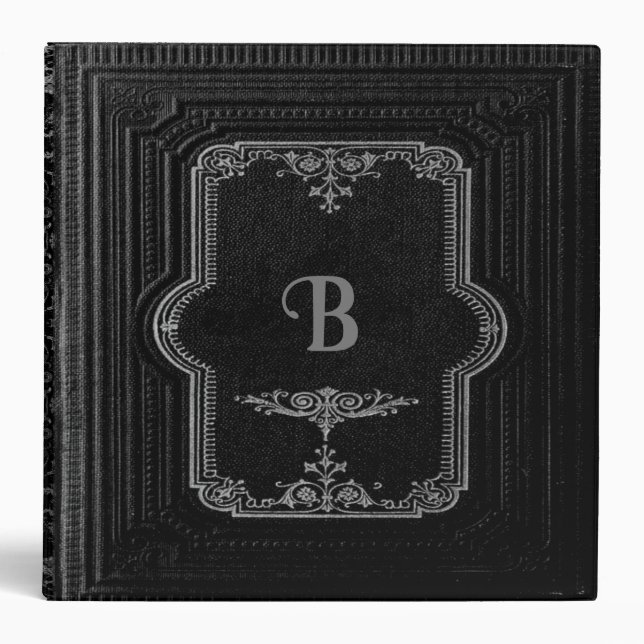Classeur Harlan Monogramme Style BooK ancien (Devant)
