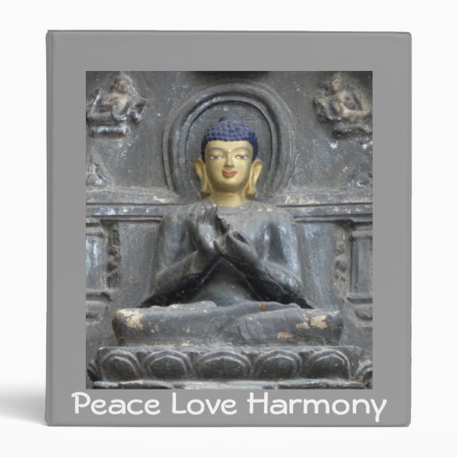 Classeur Harmonie d'amour de paix avec Bouddha (Devant)