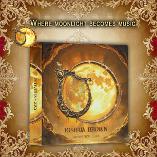 Classeur Harpe céleste de la Lune dorée.