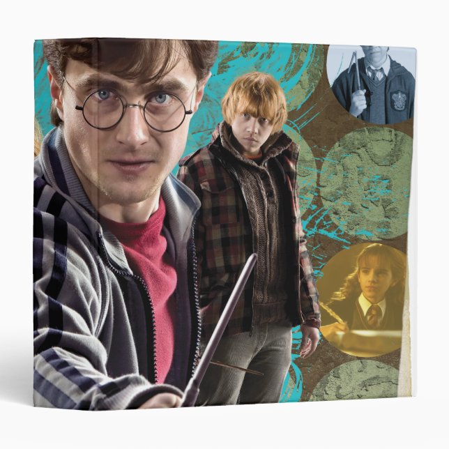 Classeur Harry, Hermione et Ron 1 (Devant/Côté)