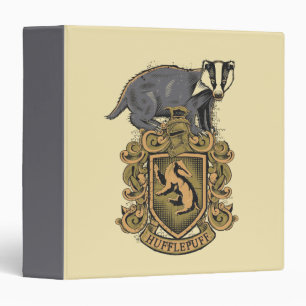 Classeur Harry Potter Blason de Poufsouffle avec Blaireau