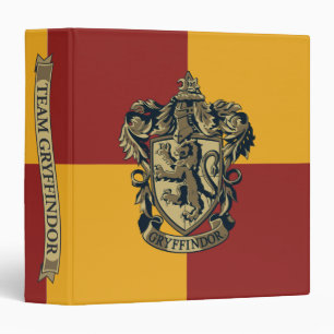 Classeur Harry Potter   Gryffindor Crest Gold et Rouge