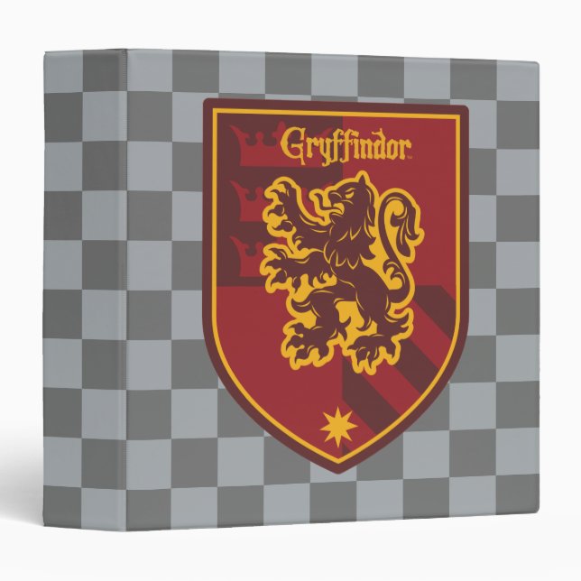 Classeur Harry Potter | Gryffindor House Pride Crest (Devant/Côté)
