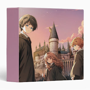 Classeur HARRY POTTER™ Hermione & Ron HOGWARTS™ Scène d'ani