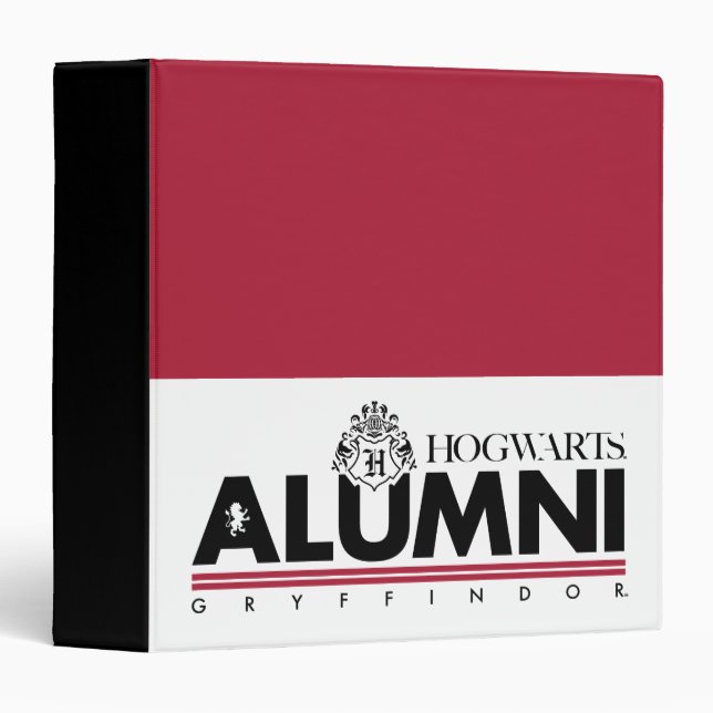 Classeur Harry Potter | HOGWARTS™ Alumni GRYFFINDOR™ (Devant/Côté)