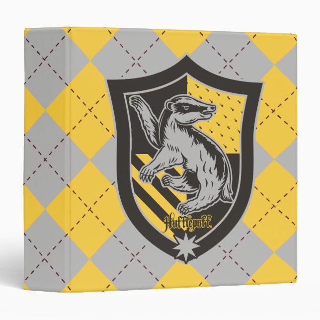 Classeur Harry Potter | Hufflepuff House Pride Crest (Devant/Côté)