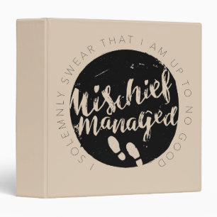 Classeur Harry Potter   Marauder's Map Charms Typographie