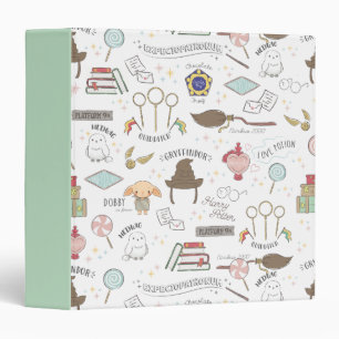 Classeur HARRY POTTER™ Motif Magique Minuscule