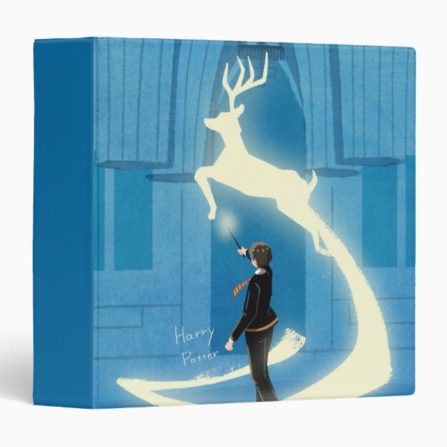 Classeur HARRY POTTER™ Peinture du Patronus (Devant/Côté)