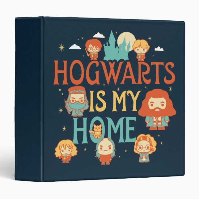 CLASSEUR HARRY POTTER™ | POUR MOI, HOGWARTS™ C'EST MAISON (Devant/Côté)