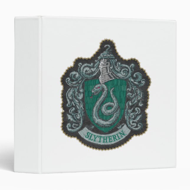 Classeur Harry Potter | Retro Mighty Slytherin Crest (Devant/Côté)