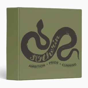 Classeur Harry Potter   SLYTHERIN™ Silhouette Typographie