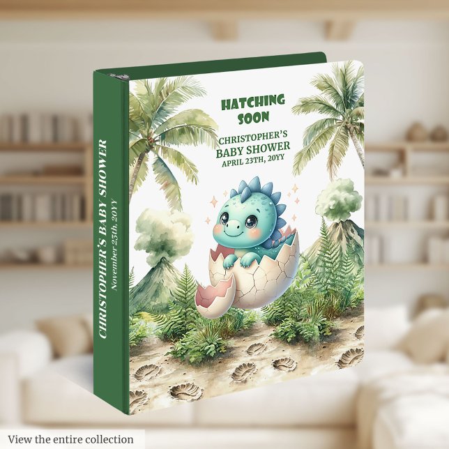 Classeur Hatching personnalisé Bientôt bébé Gardien de bébé (Personalized Hatching Soon Baby Boy Keepsake Album 3 ring binder)